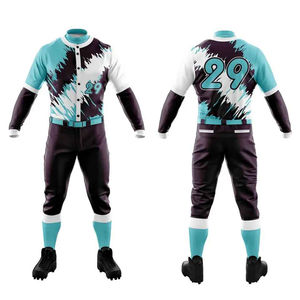 Uniforme de Béisbol Sublimado con Logotipo Personalizado OEM de la Mejor Calidad, 100% Transpirable y Duradero, Ropa de Equipo para Clubes y Academias - Product Image 4