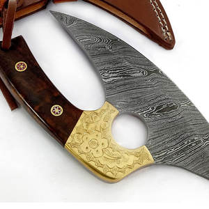 Pedidos a granel personalizados al por mayor, servicio OEM y ODM, hacha de pizza de acero inoxidable de grado industrial con mango de madera, mejor precio de venta - Product Image 2