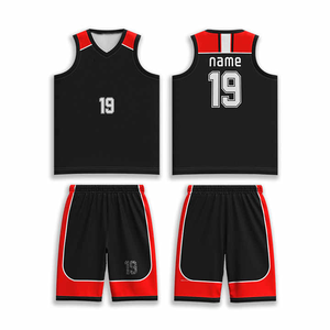 Maillot de basketball 100 % polyester respirant avec couleur et design personnalisables en tissu sergé sublimé - Product Image 2