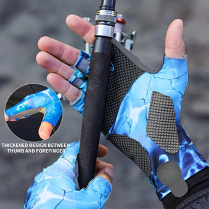 Nuevos Guantes de Pesca Transpirables de Medio Dedo con Estampado por Sublimación, Unisex, para Uso en Exteriores de Verano - Product Image 5