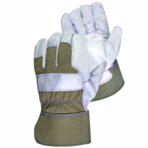 Guantes de seguridad de cuero de grano de vaca de alta calidad Protección de brazo de mano de construcción industrial con resistencia a la abrasión ignífuga - Product Image 3