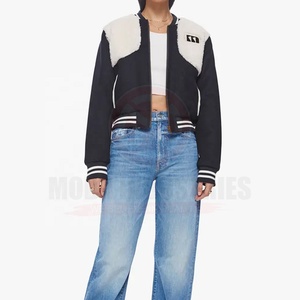 OEM Manufacturer High Quality Men Chenille Embroidery Leather Sleeves Custom Baseball Bomber Letterman Varsity High Street - Product Image 5
