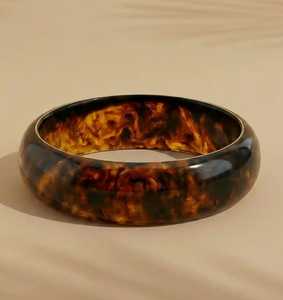Brazalete de Resina Vintage MN Exports con Patrón de Concha de Tortuga, Brazalete Unisex de Moda, Regalo Islámico - Product Image 5