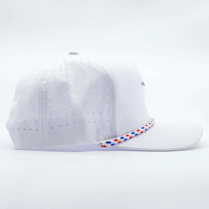 5 paneles personalizados su logotipo 3D bordado deportes sombrero Gorras láser corte agujero Golf impermeable poliéster gorra de béisbol con cuerda - Product Image 4