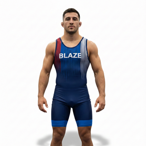 Combinaison de lutte pour adultes de haute qualité, 100% polyester, logo et tailles personnalisés, musculation, grandes tailles, uniforme de lutte - Product Image 6