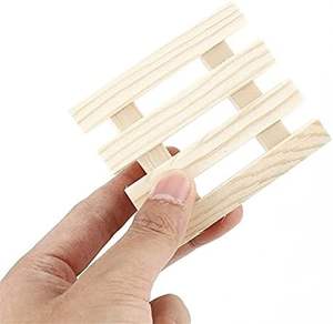 Housse de savon en bois naturel bambou porte-plateau stockage savon étagère conseil boîte salle de bain douche conseil - Product Image 5