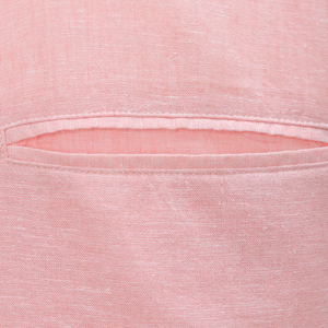 เสื้อเชิ้ตแขนยาวผู้ชายสีชมพูพาสเทลคุณภาพสูง ผ้าฝ้าย ใส่สบายสำหรับฤดูร้อน พร้อมบริการติดป้ายแบรนด์หรือรับผลิตแบบ OEM - Product Image 3