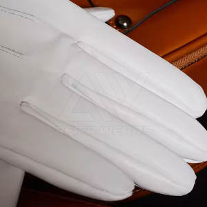 ถุงมือหนังสำหรับผู้ชาย, ถุงมือหนังป้องกันมือระบายอากาศได้ดี2024หนังนิ่มแบบเต็มนิ้ว - Product Image 5