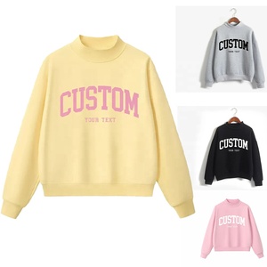 เสื้อสเวตเชิ้ตคอเต่าสีเหลืองสำหรับวันแข่งขันในฤดูหนาว แบบสั่งทำพิเศษสำหรับชมรมวิทยาลัย พร้อมชื่อทีมและโลโก้แบบกำหนดเอง บริการ ODM - Product Image 2