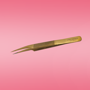 Pinces à épiler en acier inoxydable 3PRO avec pointes inclinées et pointes en fibre pour les extensions de cils Outils TS-17-4 - Product Image 3