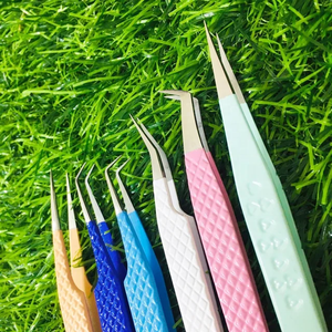 แหนบต่อขนตาแหนบปลายแหลมทำจากสเตนเลสสั่งทำฉลากได้ตามต้องการ - Product Image 1