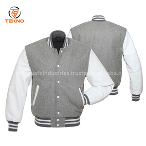 OEM personalizado Letterman lana cuero más tamaño de los hombres Varsity chaqueta Chenille parches personalizados bordado Logo Varsity chaquetas - Product Image 2