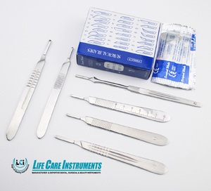 Manche de scalpel chirurgical à pointe ronde et courbée, manche de scalpel dentaire disponible avec des tailles personnalisées et des services OEM par Life Care Inst. - Product Image 3