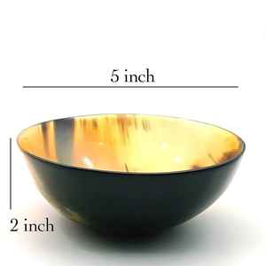 Bol en corne naturelle bon marché et durable pour servir des aliments, des collations, finition naturelle, bol en corne de qualité supérieure, aspect haut de gamme et utilisation quotidienne - Product Image 3