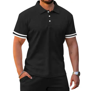 Ensemble de vêtements de sport décontractés d'été 100% en coton biologique pour hommes du fournisseur d'usine Short de chemise à logo imprimé à séchage rapide Bas actifs - Product Image 2