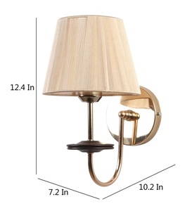 Modern Wall Lamp <b>Gold</b> Finish Wall Light Matte Finish Wall Lamp Handmade Wall Lamp Handcrafted Wall Light Export Quality Lamp - Product Image 2