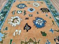 Décoration de salon de luxe moderne Tapis Oushak hauts modernes faits à la main Tapis traditionnel en coton