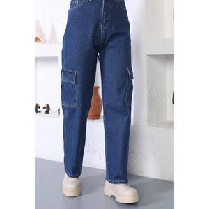 Pantalones Palazzo Casuales de Cintura Alta con Diseño de Bolsillos Cargo Elegantes, Pantalones Cómodos y Chic - Product Image 4