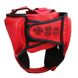 หมวกกันกระแทกหนังวัวแท้แบบเต็มหน้า รุ่นใหม่ ขายส่ง ผู้ผลิต OEM อุปกรณ์ฝึกซ้อม หมวกป้องกันศีรษะสำหรับผู้ใหญ่ - Product Image 5