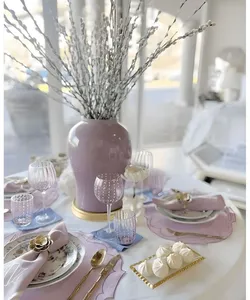 Anillo para Servilletas de Aluminio Hecho a Mano, Diseño de Diamante, Decoración de Lujo para Fiestas - Product Image 4