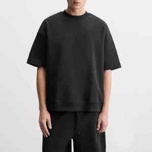 Camiseta de Algodón Blanca de Alta Calidad para Hombre, Estilo Urbano, Cuello Redondo, Personalizable con Logotipo, Tejido Grueso - Product Image 2