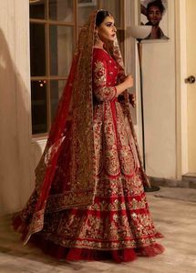 TRENDY---DESIGNER de HEAVY--EMBROIDERY en la blusa, vestido de LEHENGA embellecido con cuentas de cristal, piedra, DABKA work @ 2022 - Product Image 2