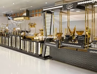 Équipement de restauration professionnel Buffet/Comptoir de plats/Armoire de buffet en acier inoxydable et comptoir de chauffe-plats pour hôtels