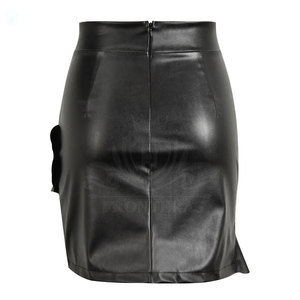 Vêtements décontractés de haute qualité Jupes en cuir pour femmes Prix raisonnable Meilleures ventes Jupes en cuir pour femmes - Product Image 5