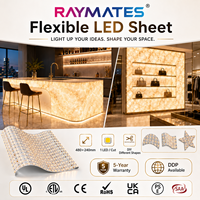 Feuille de rétroéclairage LED SMD2835 personnalisée, homologuée UL ETL, directement de l'usine, 1 LED par découpe, panneau LED flexible pour panneaux muraux