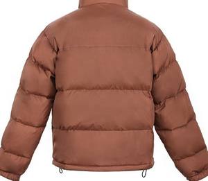 Custom Men's <b>Thin</b> Padded Winter <b>Puffer</b> <b>Jacket</b> 100% Polyester Eco-friendly High Quality High Street Fashion Oversized Fit Stand - Product Image 2
