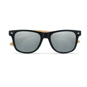 Occhiali da Sole in Bambù Sostenibile California Touch con Lenti a Specchio Promozionali - Product Image 2