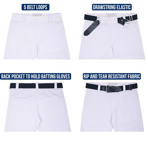 Pantalons de baseball unisexes de haute qualité en gros, logo personnalisé, impression par transfert thermique, ensembles de pantalons d'équipe, séchage rapide, couleurs personnalisées, motif 3D - Product Image 2