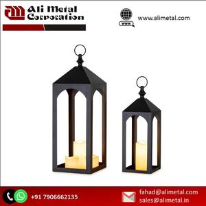 Linterna de madera extra pesada de la mejor calidad Accesorio de iluminación exclusivo para Navidad Venta caliente Linterna Luz Otra vela - Product Image 3