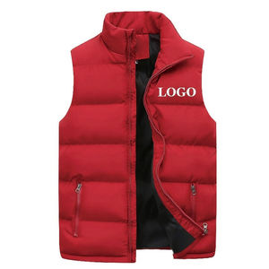 New Arrival Low Price Lightweight Breathable Men Puffer <b>Vest</b> Custom Logo Printing OEM Service - Product Image 2