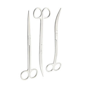 Tijeras de acuario de plata de acero inoxidable de alta calidad Juego de instrumentos acuáticos higiénicos reutilizables manuales de largo alcance Hecho en Pakistán - Product Image 6