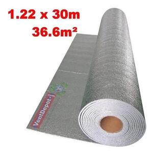 Aislamiento Térmico para Refrigerador, MXCRA-013, 1.22m x 30m, 5mm de Espesor, -51 a 82C, 0.1mm Metalizado, 3mm Micro Celdas, Metalizado - Product Image 1