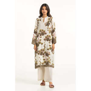 Camisa Informal Beige para Mujer, Texturizada, con Estampado Dobby, Diseño Floral Vintage, Talla XL, para Primavera, Verano y Otoño - Product Image 5