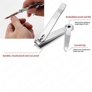 Stainless Steel Nail Clipper <b>Set</b> Professional Fingernail Toenail Cutter Precision Manicure <b>Pedicure</b> Grooming Kit - Product Image 5