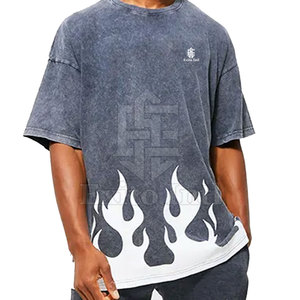 เสื้อยืดผู้ชายแบบฟอกสี แห้งเร็ว ระบายอากาศได้ดี ผ้าฝ้าย ปรับแต่งได้ แฟชั่นกลางแจ้ง ขายส่ง - Product Image 1