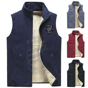 Venta al por mayor casual chaqueta personalizada sin mangas hombres chaleco utilidad Multi bolsillo algodón poliéster hombres chaleco Cargo trabajo Chaleco de los hombres - Product Image 5