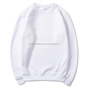 ผู้ผลิตเสื้อสเวตเชิ้ตคอกลมแบบมีซับในขนแกะ พิมพ์ลายโลโก้ตามสั่ง เสื้อฮู้ดดี้และเสื้อสเวตเชิ้ตผู้ชายไซส์ใหญ่แบบเรียบ - Product Image 1