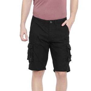 Shorts cargo en coton pour hommes, multi-poches, décontractés, pour l'été, longueur mi-cuisse, logo personnalisé - Product Image 1