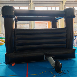 Château gonflable noir impressionnant, le favori des enfants, pour le plaisir en plein <span class=keywords><strong>air</strong></span>, les fêtes sombres, les mariages et comme lit de saut pour structure gonflable - Product Image 4