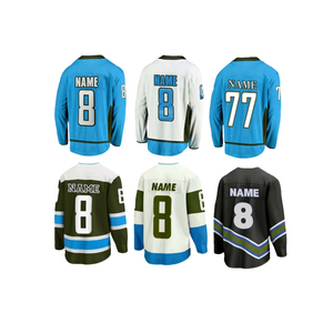 Jersey de Hockey sobre Hielo para Hombre al por Mayor, Ropa Deportiva Atlética Transpirable, Ligera y Duradera de Primera Calidad, Uniforme de Equipo de Alta Calidad - Product Image 1