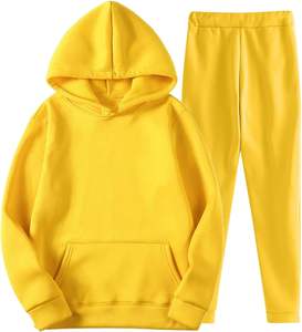 Survêtement direct d'usine pour femmes Logo personnalisé Survêtement Jogger Casual 2 pièces ensemble Hiver à capuche Respirant Survêtements - Product Image 1