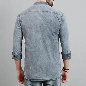 Hot Selling <b>Men</b> <b>Jeans</b> <b>Shirts</b> Lightweight <b>Men</b> <b>Jeans</b> <b>Shirts</b> High Quality Design <b>Men</b> <b>Jeans</b> <b>Shirts</b> - Product Image 2