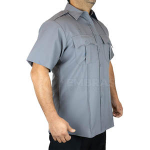 Chemise de vol respirante d'aspect professionnel 100% coton tissu extensible boutons sécurisés confort toute la journée - Product Image 6