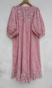 Vestidos de mujer Casual manga corta/manga larga botón abajo cuello en V vestido máximo vestidos de mujer Casual manga corta/manga larga - Product Image 3