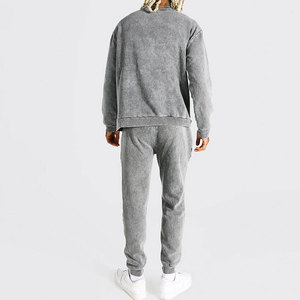 Chándal lavable con ácido serigrafiado Último precio fabricante pakistaní chándal lavable con ácido para hombre talla grande de alta calidad - Product Image 2