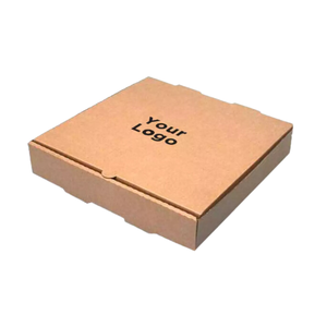 Sinh Thái Pie 10.6x1.7 inch sóng kraft trắng và nâu bánh pizza hộp với biểu tượng tùy chỉnh - Product Image 5